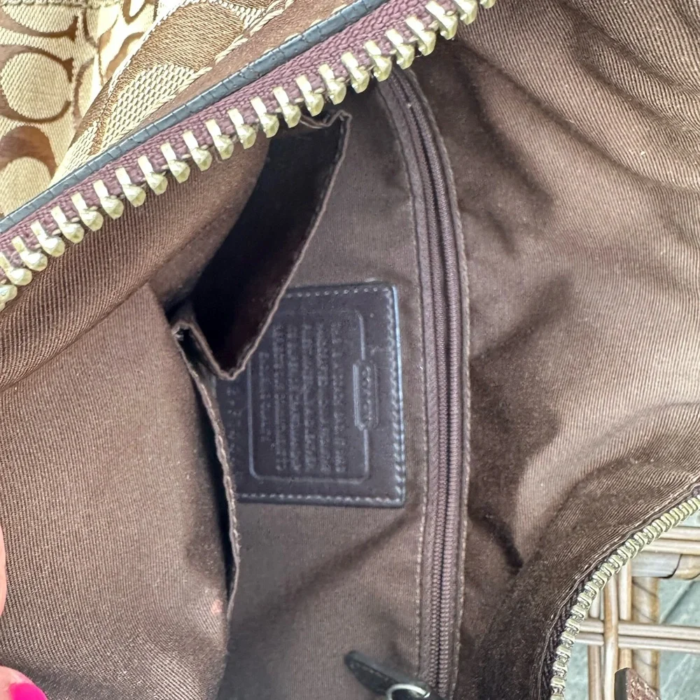 COACH CHELSEA brown Signature shoulder tote bag - Picture 3 of 9